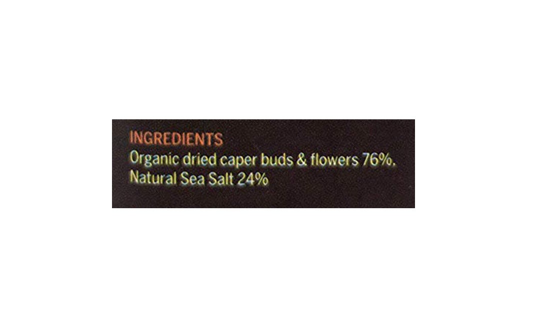 Ishka Farms Organic Caper Salt    Glass Jar  135 grams